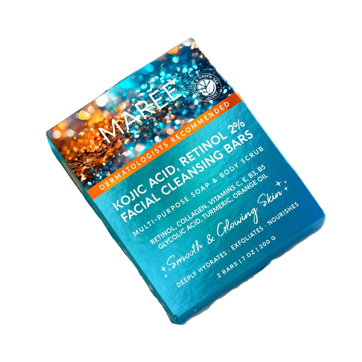 Maree Kojic Acid Retinol cleansing bars packaging.