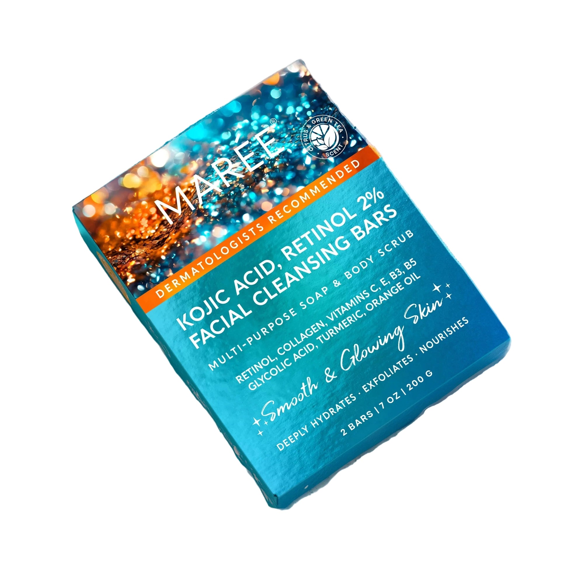 Maree Kojic Acid Retinol cleansing bars packaging.