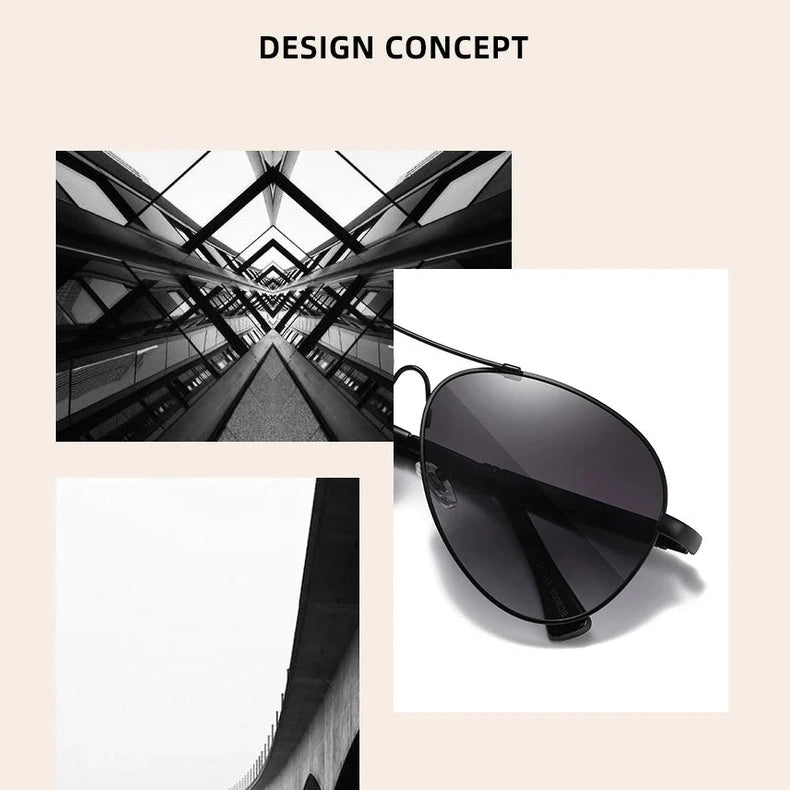 BARCUR Polarized Pilot Sunglasses for Men – Stylish Anti Blue Light UV400 Protection Gradient Mirror Lens Stainless Steel Trendy Frame – Fashion Aviator Sun Glasses for Men Ideal for Driving Travel Summer & Outdoor Activities