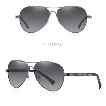BARCUR Polarized Pilot Sunglasses for Men – Stylish Anti Blue Light UV400 Protection Gradient Mirror Lens Stainless Steel Trendy Frame – Fashion Aviator Sun Glasses for Men Ideal for Driving Travel Summer & Outdoor Activities