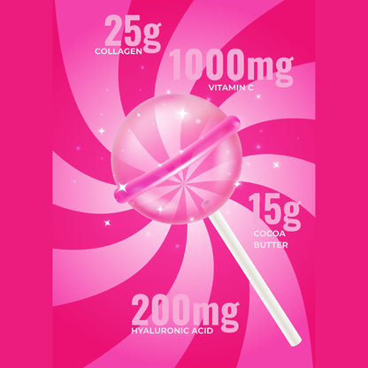 It Girl Beauty Lollipops - Collagen Peptides & Vitamin C Healthy Candy for Skin, Hair, Nails