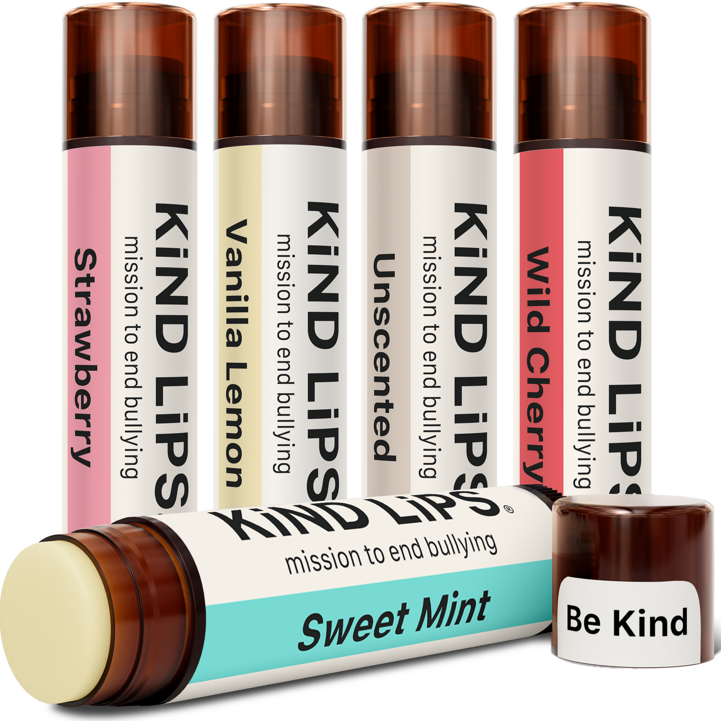 5 Pack Variety Organic Lip Balm