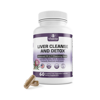 Liver Support & Digestive Cleanse Formula – Milk Thistle, Artichoke Extract, Dandelion & Apple Cider Vinegar | SP Health & Beauty