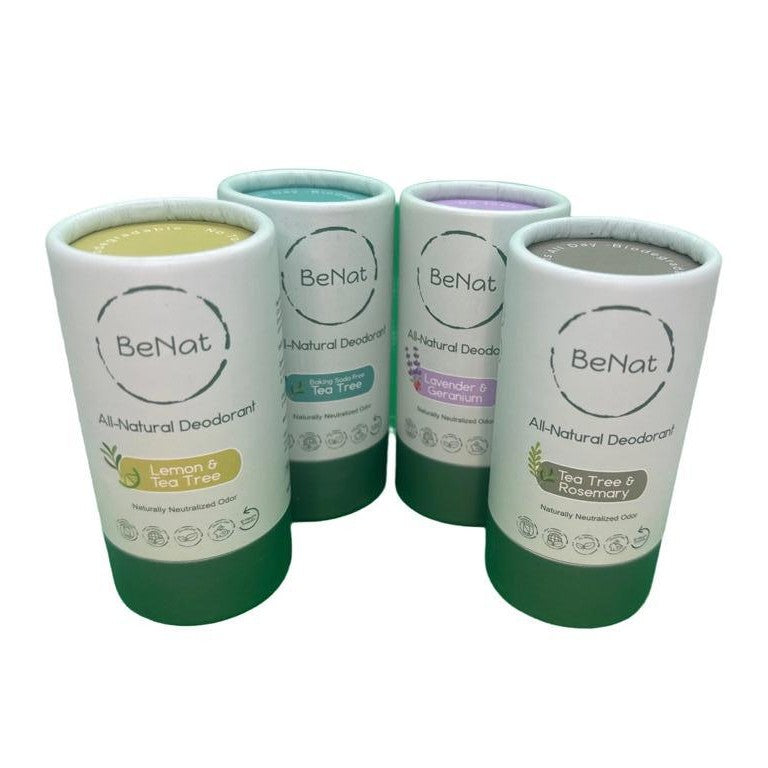 2-Pack All-Natural, Plastic-Free Deodorants
