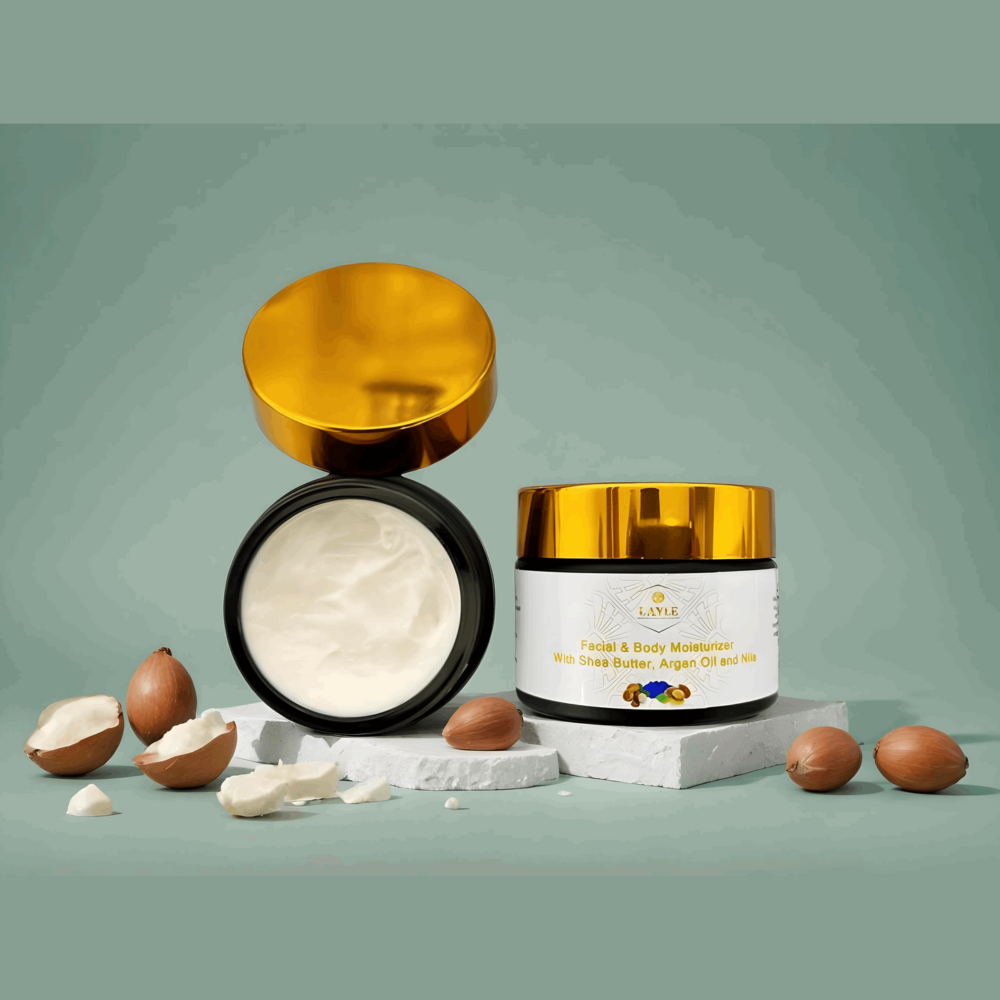 🌿 Facial & Body Moisturizer with Shea Butter & Nila – Gentle, Hypoallergenic Care