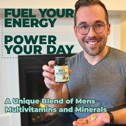 Multivitamin for Men - Vitamins for Energy & Focus. 60 Capsules