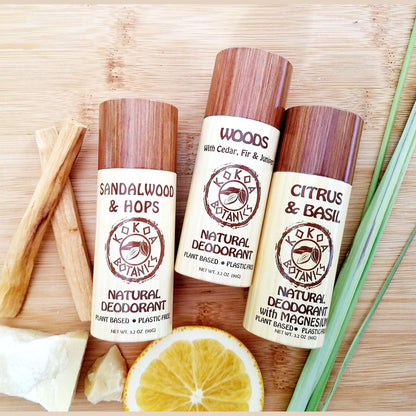 Natural Deodorant 3 Pack - Gift Set - Artisan Skin Care - Gift for Men- Vegan