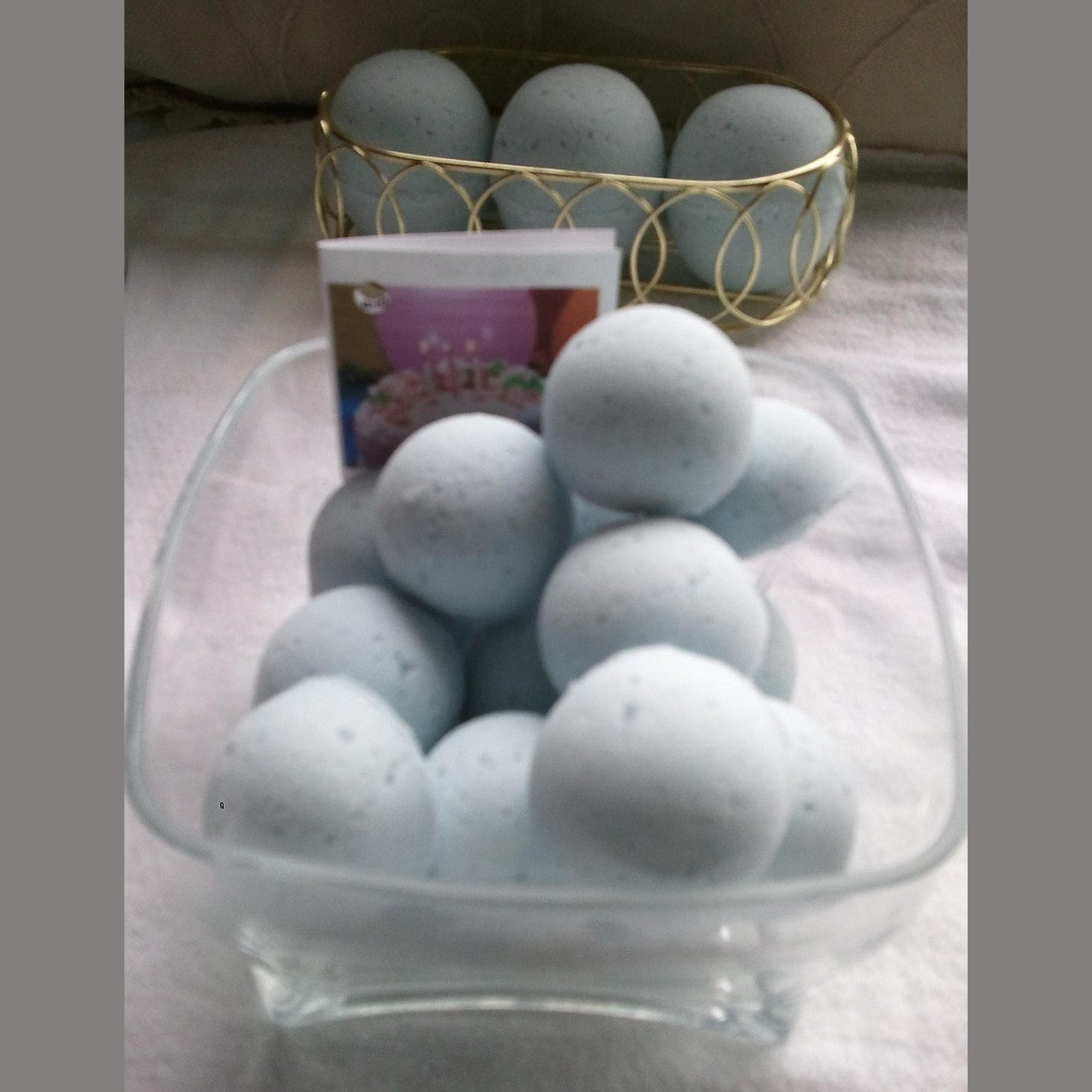 14 bath bombs (select from over 100 fragrances) our Little Bag of Balls (great for dry skin)