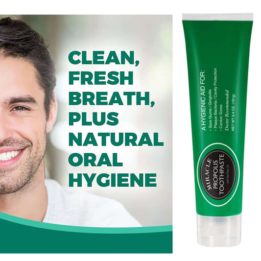 Miracle Propolis Toothpaste w/ Tea Tree Oil, Natural, No Fluoride