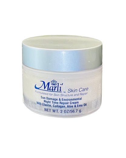 Marli Complete Skin Care Kit with Sun Damage & Environmental Night Time Repair Cream