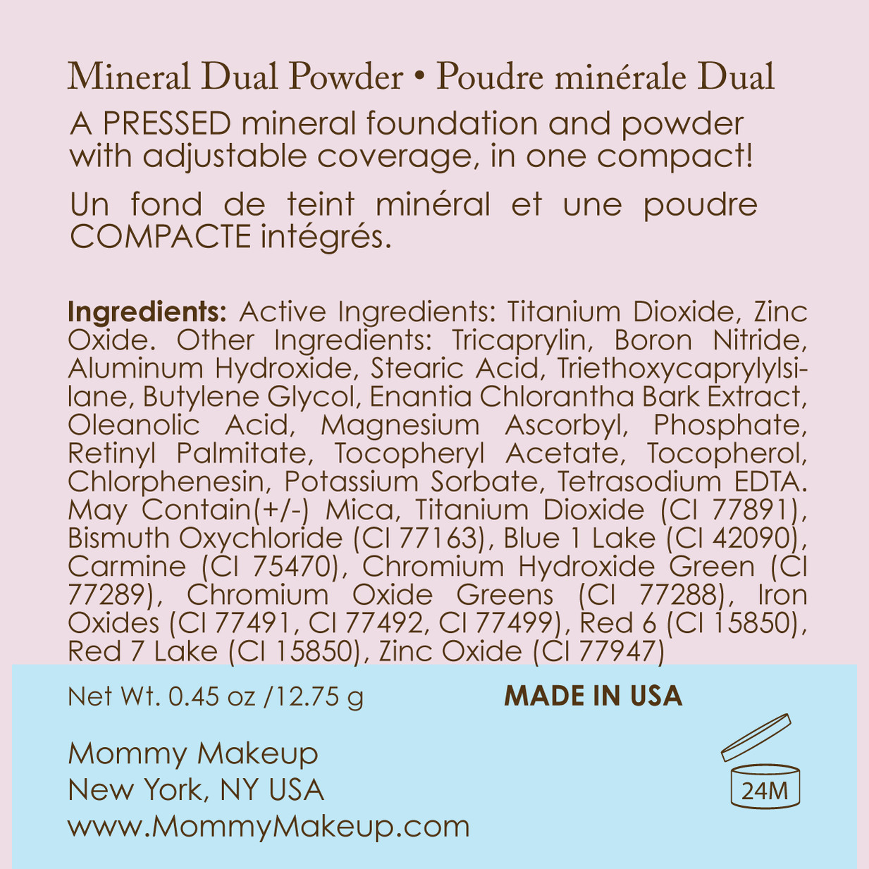 Mineral Dual Powder Foundation SPF15 (0.45 oz.) - CRAVING (Medium/Dark)