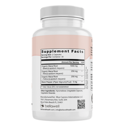 Organic Maca Root Complex by Bellawell