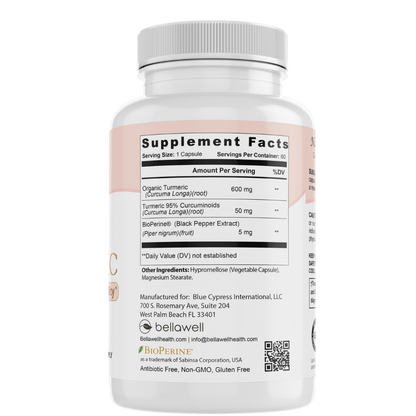 Organic Turmeric - Overall Vitality by Bellawell