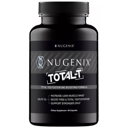 Nugenix Total‑T Testosterone Booster & Free T Support – 90 Capsules (Testofen®, elevATP®, Zinc & Boron)