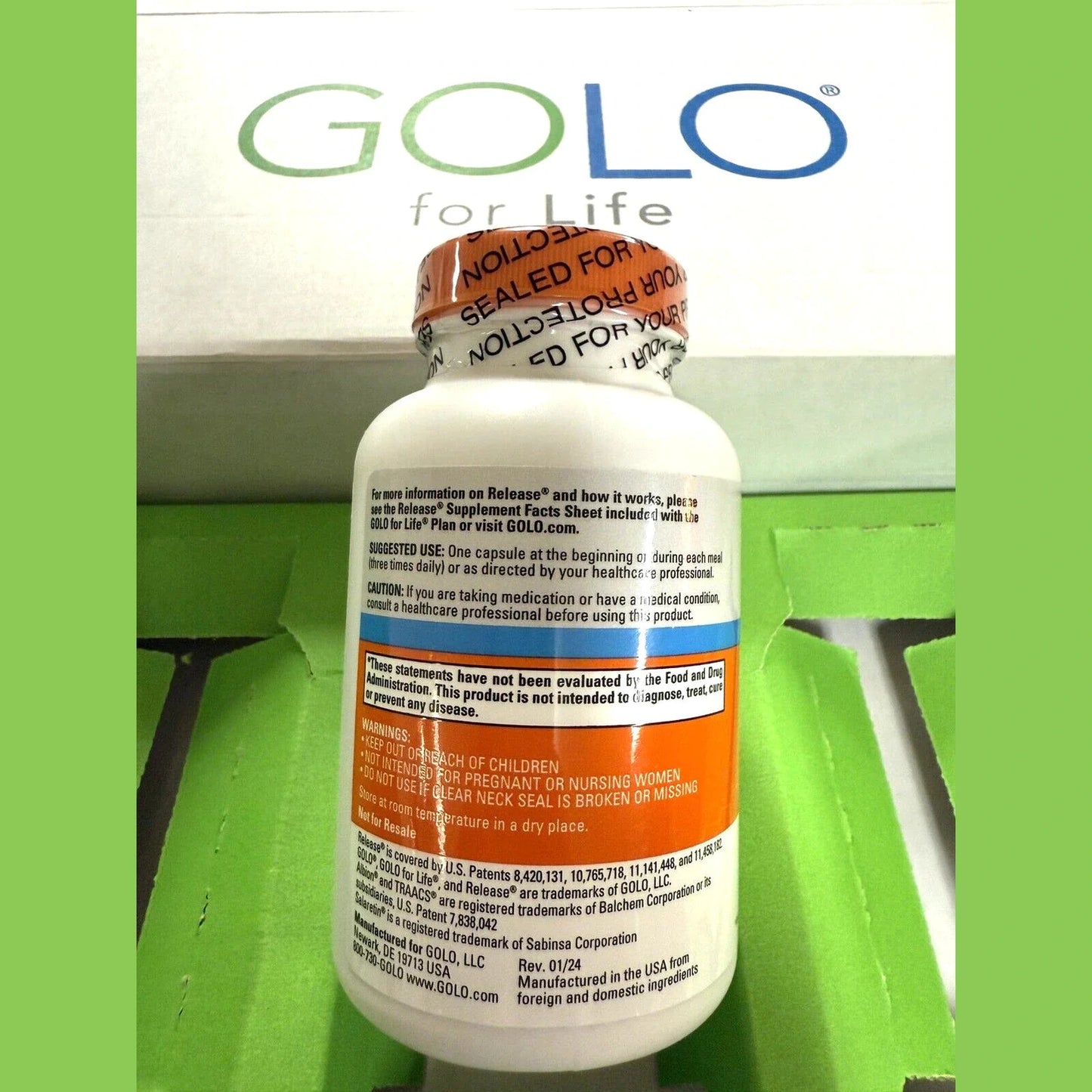 GOLO Release Dietary Supplement – 90 Vegetarian Capsules for Metabolic Support & Weight Management