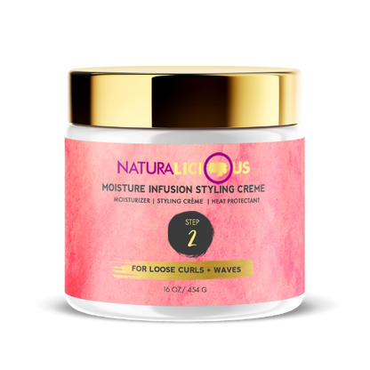 Step 2: Moisture Infusion Styling Creme (For Loose Curls)
