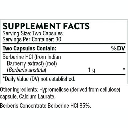 THORNE Berberine – Dual Action Formula (Pack of 2) – 120 Capsules Total