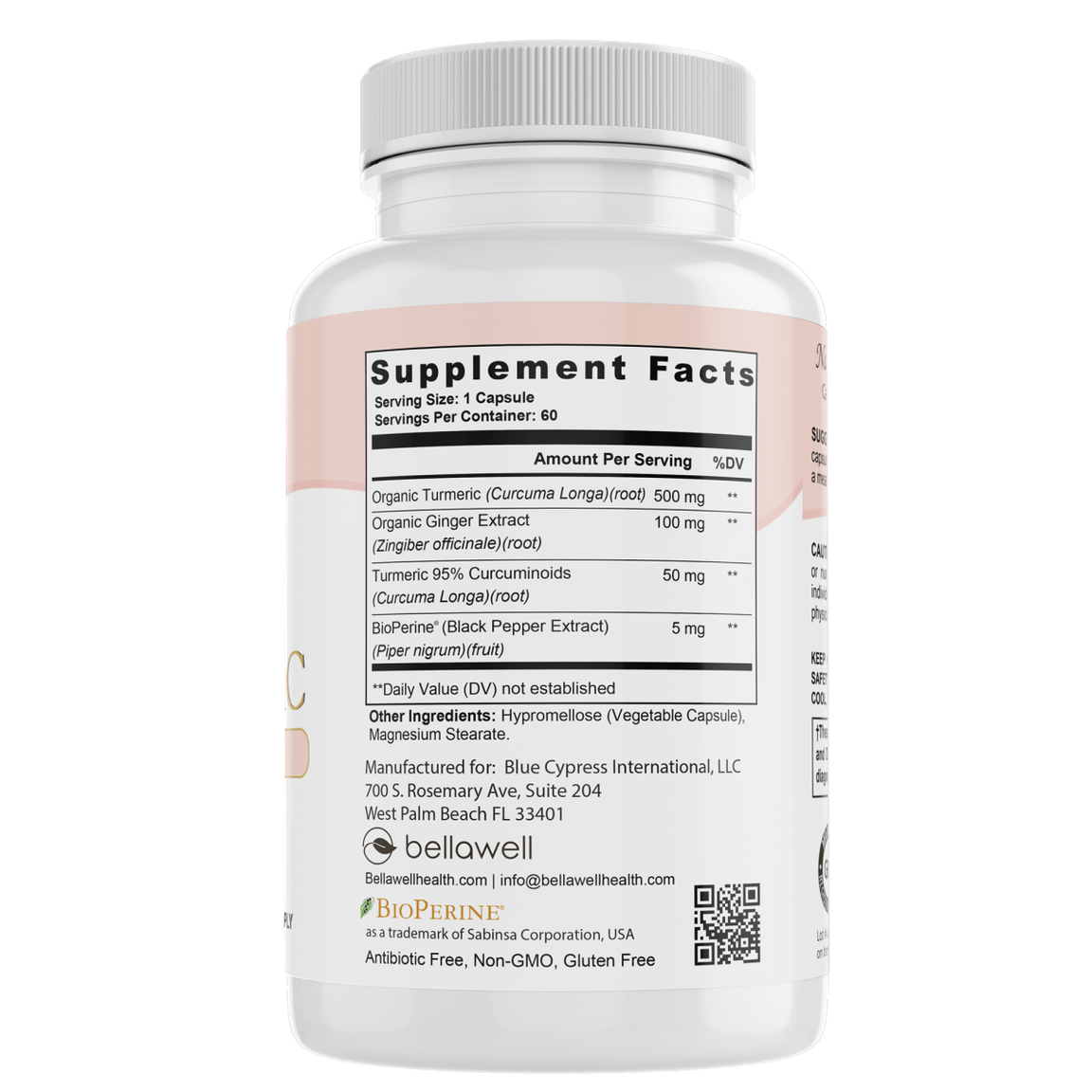 Turmeric & Ginger Formula - by Bellawell