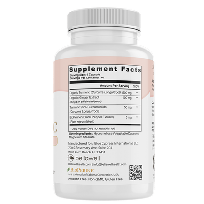 Turmeric & Ginger Formula - by Bellawell