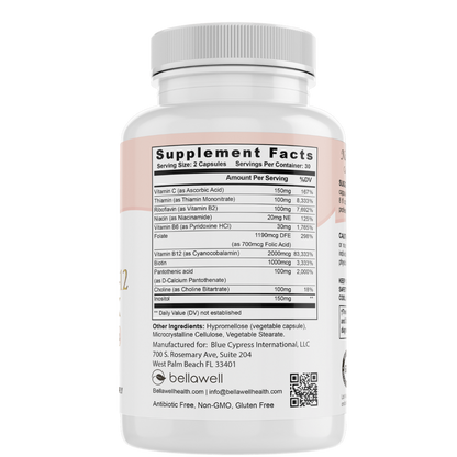 Vitamin B-Complex With Folate by Bellawell