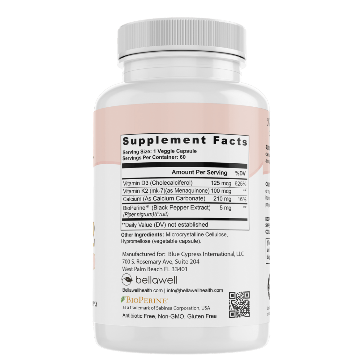 Vitamin D3 & K2 - Sunshine Boost by Bellawell